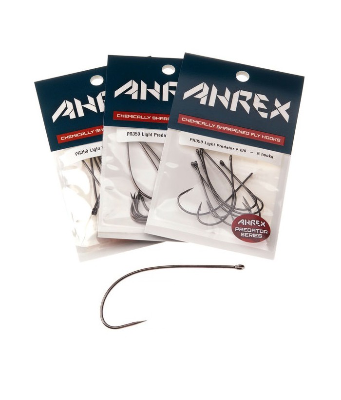 AHREX streamerový háček PR350 – LIGHT PREDATOR, BARBED - 8 ks