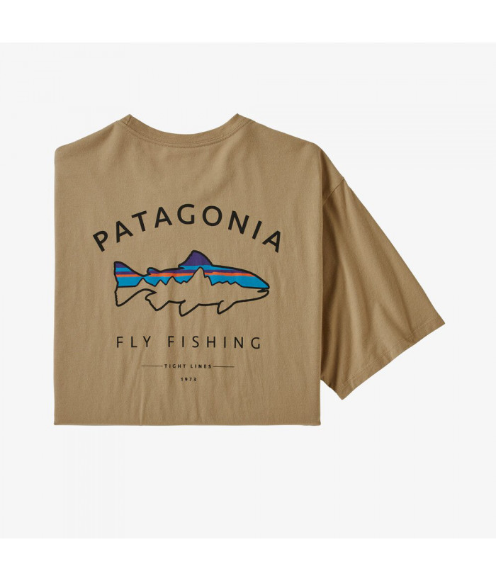 PATAGONIA tričko Framed Fitz Roy Trout Organic Cotton T-Shirt